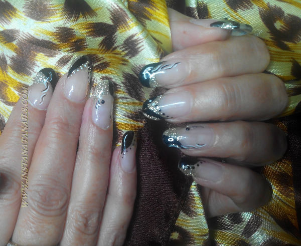 deco ongle or noir